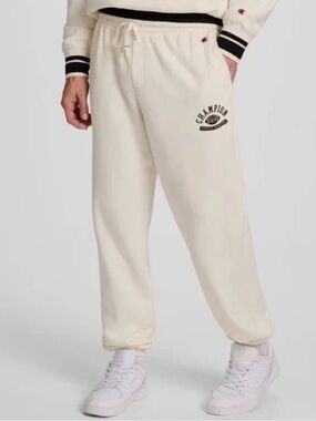 Champion - Men's Phys. Ed. Sweatpants - Light Off-White - M or L